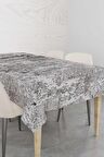 Gri Sade Premium Dokuma Leke Tutmaz Masa Örtüsü MSO101