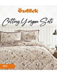Özdilek Cottony Yorgan Seti Çift Kişilik (220x240)-Ivy