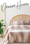 Merinos Dream Home Yumuşak Çift Kişilik Battaniye Seti (220x240)-Pudra