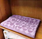 Özdilek Kadife Pamuk Büyük Boy Banyo Havlusu (90x150)-Circular Mürdüm