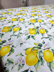 Limon Desenli 3D Dikdörtgen Masa Örtüsü (160x200)