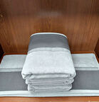 Özdilek 1 Adet Kdf Pamuk El-Yüz Havlusu (50x90)-Jalen Gri