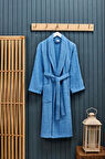 Polo Life Kutulu %100 Pamuk Tek Bornoz Şalyaka-K.Mavi (L Beden)