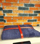 Özdilek Svv Border Kalın ve Süper Emici Yeni Seri Banyo Havlusu (76x147) - Dark Plum (K.Mürdüm)