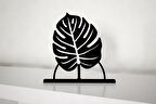 M&C Concept Yaprak Metal Masa Süsü - Biblo - Siyah