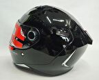 Mt Kask Mt Revenge 2 Solıd A11 Gloss Black Şeffaf Vizörlü 2XL