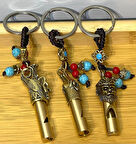 Metal Figürlü Düdük Anahtarlık Alk4461