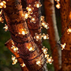 Solar 5m 50 Led Papatya Gün Işığı 8 Fonksiyonlu