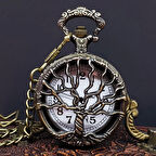 Hayat Ağaçı Tasarımlı Köstekli Saat