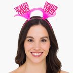 Marsilyan Pembe Bride to Be Parti Tacı - Bekarlığa Veda Partisi Gelin Adayı İçin Tüy Detaylı Aksesuar