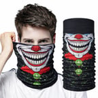 Marsilyan Joker Yüz Baskılı Baf Bandana Çok Renkli Unisex Polyester
