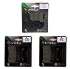 Honda CBR 600 F 2007 ve Öncesi Ön ve Arka Fren Balata Takım Brenta BR30