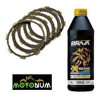 Yamaha Ys 125 Balata Yağlı Bakım seti Brava 6000 10w40 M0716