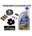 Mondial 50 Wing Performans Ön Varyatör Yağlı Bakım seti Premico 10w40 M1405