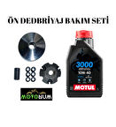 Kanuni Trodon Sx 50 Yarım Ön Varyatör Yağlı Bakım seti Motul 3000 10w40 M1616