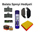 Cf Moto Nk 250 2022 Sonrası Ön Arka Fren Balata takımı ve Filtre seti 