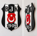 BJK 1903 Duvar Dekoru – 40×50 cm – 3 mm MDF