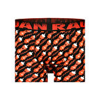 Munivy Juan Raul Ketçap Desenli Siyah Rahat Erkek Boxer