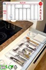 10'lu Set Modüler Çekmece Içi Düzenleyici Modüler Kaşıklık Mutfak Organizer