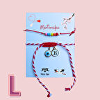 Nazar Boncuğu ve L Harfli Kişiselleştirilmiş Marteniçka Bileklik Kombini