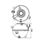 Genleşme Kavanozu Caddy III Golf V Golf VI Golf Plus Jetta III Jetta IV Passat Scirocco Sharan Tiguan Touran Audi A3 Audi Q3