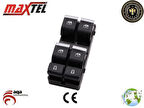 Maxtel 18231131 Cam Kaldırma Anahtarı A6 18-Sol Dörtlü Siyah 10 Pın 4KD959851B
