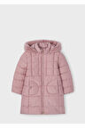 Mayoral Kız Çocuk Kapşonlu Uzun Mont Pembe