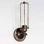 Retro Metal Retro Salon - Yatak Odası Duvar Bronz Aplik