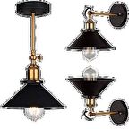 MYLİGHTS  RETRO APLİK VE TAVAN LAMBASI HAREKETLİ BAŞLIK   TEK FİYATIDIR