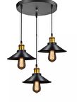 MYLİGHTS   RETRO  ÜÇLÜ SARKIT AVİZE  METAL SARKIT