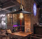 MYLİGHTS  RETRO METAL SARKIT AVİZE RUSTİK TEKLİ SİYAH  İÇİ SİYAH  30CM  EN