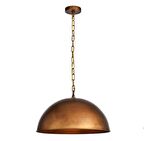 MYLİGHTS RETRO RUSTİK FIRCALI BAKIR ESKİTME PATİNA AVİZE 40 CM