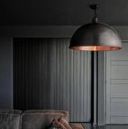 MYLİGHTS RETRO RUSTİK SİYAH İÇİ BAKIR AVİZE 40 CM