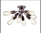 MYLİGHTS  RETRO SEKİZLİ PLOFONYER TAVAN AVİZE E27 DUYLU