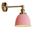 Retro Rustik Metal Retro Salon - Yatak Odası Duvar Pembe Aplik