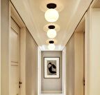 MYLİGHTS  MODERN SPOR TEKLİ TAVAN AVİZE  OPAL BEYAZ  CAM