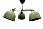 MYLİGHTS  ÜÇLÜ HAKİ YEŞİL METAL AVİZE  VİNTAGE AVİZE