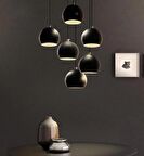 MYLIGHTS RETRO RUSTİK METAL MODERN  ENDUSTRİYEL SARKIT 6 LI KÜRE AVİZE ( EV  İSYERİ VEYA CAFE)