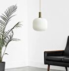 MYLİGHTS OPAL  SARKIT AVİZE 20CM BRONZ ASKILI SPOR TEKLİ AVİZE