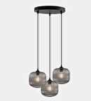 MYLİGHTS RUSTİK  ÜÇLÜ CAMLI RUSTİK VİNTAGE AVİZE 