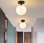 MYLİGHTS  AVİZE RETRO  TEKLİ PLOFONYER AVİZE E27 DUYLU opla camlı  