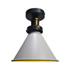 My Light Concept Mylights Beyaz Içi Altın Metal Plofonyer Tavan Avize 18 cm En