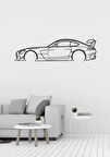 Mercedes AMG GT Otomobil Desenli Dekoratif Metal Duvar Süsü