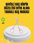 Kaş Kirpik ve Tırnak Çevresi Temizliği İçin Çok Fonksiyonlu Makas