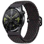 ALLY 22MM Gear S3 Watch 4 -Gt2 GT2E 46MM Japon Tokalı Elastik Kayış Kordon-(5775)