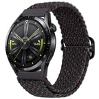 ALLY 22MM Gear S3 Watch 4 -Gt2 GT2E 46MM Japon Tokalı Elastik Kayış Kordon-(5775)