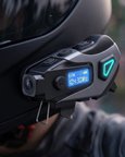 Kask İçi Bluetooth Kulaklık Kamera ve Fener Özellikli Su Geçirmez Dayanıklı T