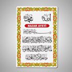 Nazar Ayeti Yazılı Ahşap Buzdolabı Magneti