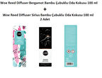 Woe Reed Diffuser Bambu Çubuklu Oda Kokusu 100 ml Bergamot ve Sirius 2 Adet
