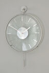 Massivey Gümüş - Şeffaf Tamperli Cam - Modern Dekoratif Kırılmaz Duvar Saati